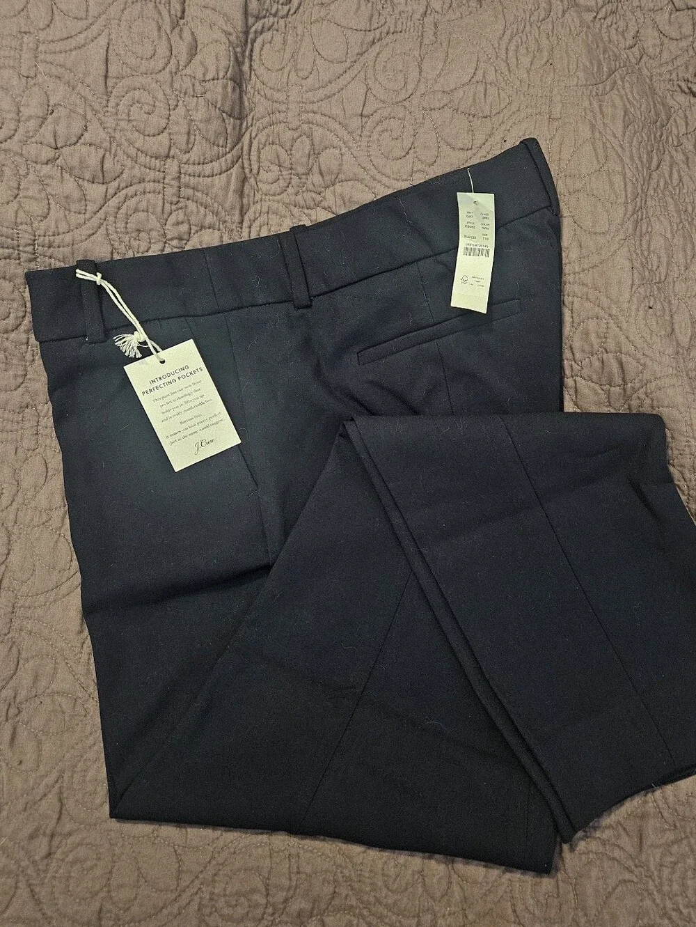 J.Crew Cameron Slim Crop Pant In Four Season Stretch Navy Women's 14T